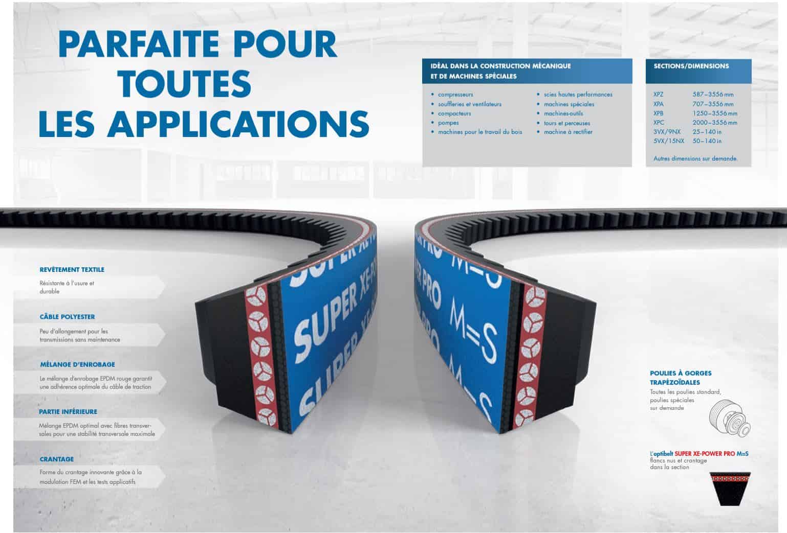 parfaite pour toutes les applications-courroies-optibelt-equipex