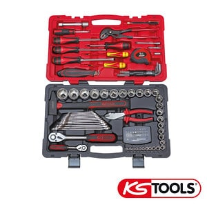 COFFRET DE DOUILLES ET ACCESSOIRES ULTIMATE 1/4'' - 1/2'', 101 PIÈCES déstockage